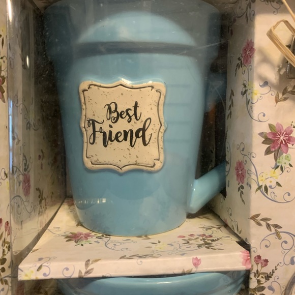 New in Box Flower Pot Coffee/Tea Mug or Flower Pot w/Spade Spoon Gift - Picture 8 of 9